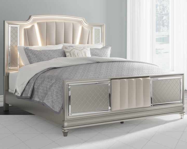 ASHLEY FURNITURE B744B4 Chevanna California King Upholstered Panel Bed
