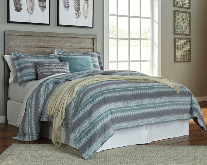 ASHLEY FURNITURE PKG002410 Queen/full Panel Headboard With Mirrored Dresser