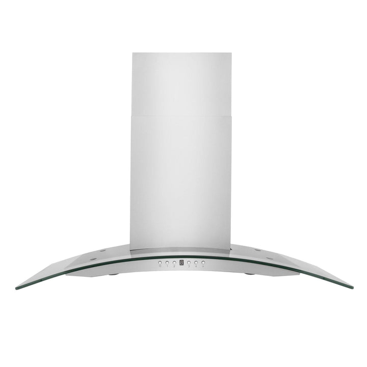 ZLINE KITCHEN AND BATH KN430 ZLINE Convertible Vent Wall Mount Range Hood in Stainless Steel & Glass Size: 30 Inch