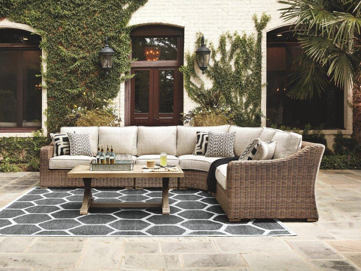 ASHLEY FURNITURE P791P7 Beachcroft 4-piece Outdoor Seating Set