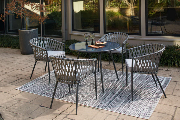 ASHLEY FURNITURE PKG013831 Outdoor Dining Table and 4 Chairs