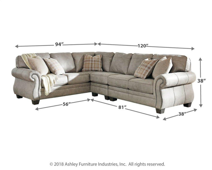 ASHLEY FURNITURE 48701S2 Olsberg 3-piece Sectional