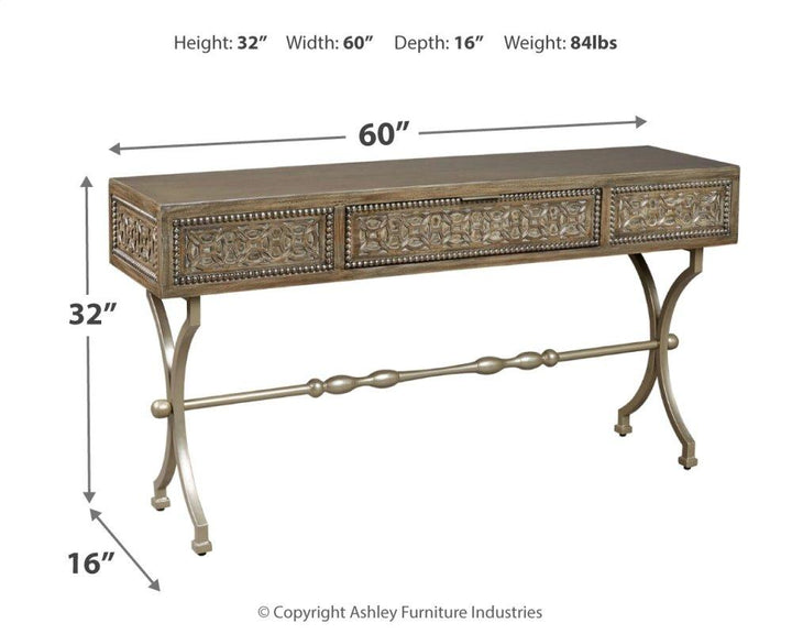 ASHLEY FURNITURE A4000077 Quinnland Sofa/console Table