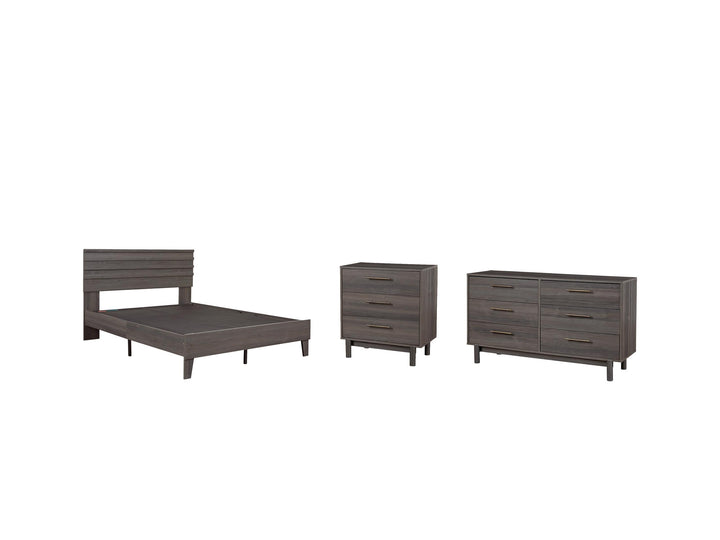 ASHLEY FURNITURE PKG008876 Full Panel Headboard With Dresser and Chest