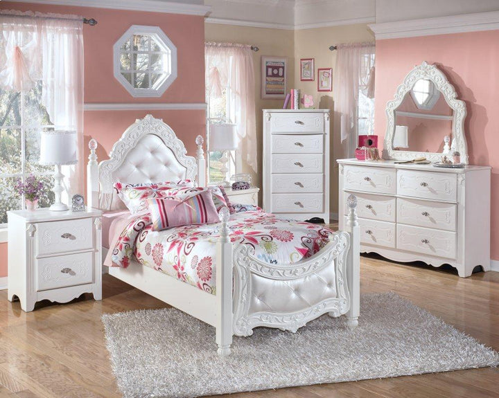 ASHLEY FURNITURE B188YB55 Exquisite Twin Poster Bed