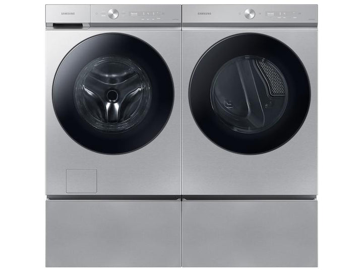 SAMSUNG WF53BB8700ATUS Bespoke 5.3 cu. ft. Ultra Capacity Front Load Washer with Super Speed Wash and AI Smart Dial in Silver Steel