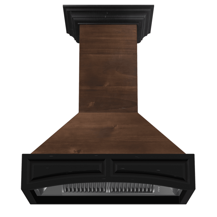 ZLINE KITCHEN AND BATH 321ARRD30 ZLINE Wooden Wall Mount Range Hood in Antigua and Walnut - Includes Dual Remote Motor Size: 30 Inch, CFM: 700