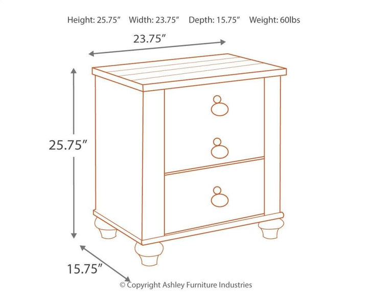 ASHLEY FURNITURE PKG007623 California King Panel Bed With Mirrored Dresser and 2 Nightstands