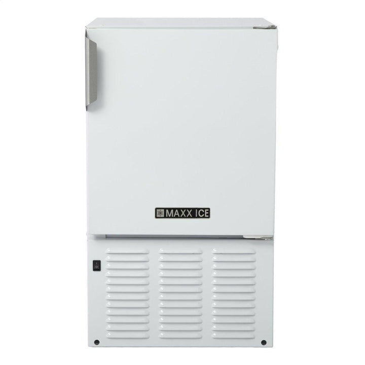 MAXX ICE MMAR25W Compact Marine Ice Machine / Boat or RV Ice Making Machine - White
