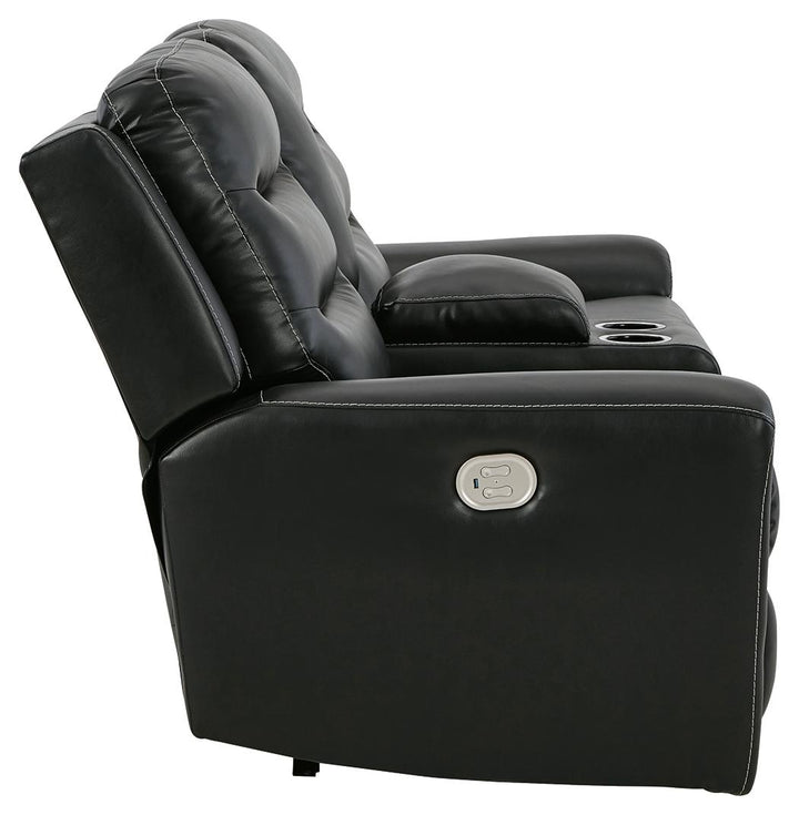 ASHLEY FURNITURE 6110518 Warlin Power Reclining Loveseat With Console