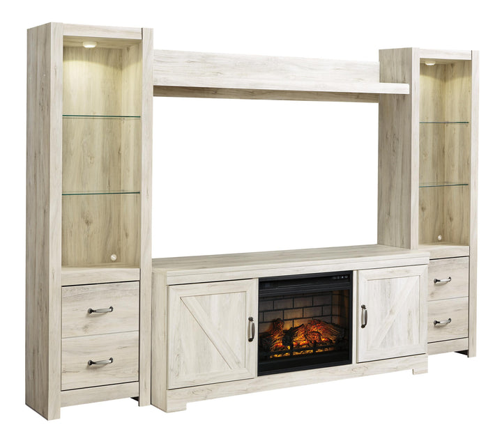 ASHLEY FURNITURE W331W8 Bellaby 4-piece Entertainment Center With Electric Fireplace