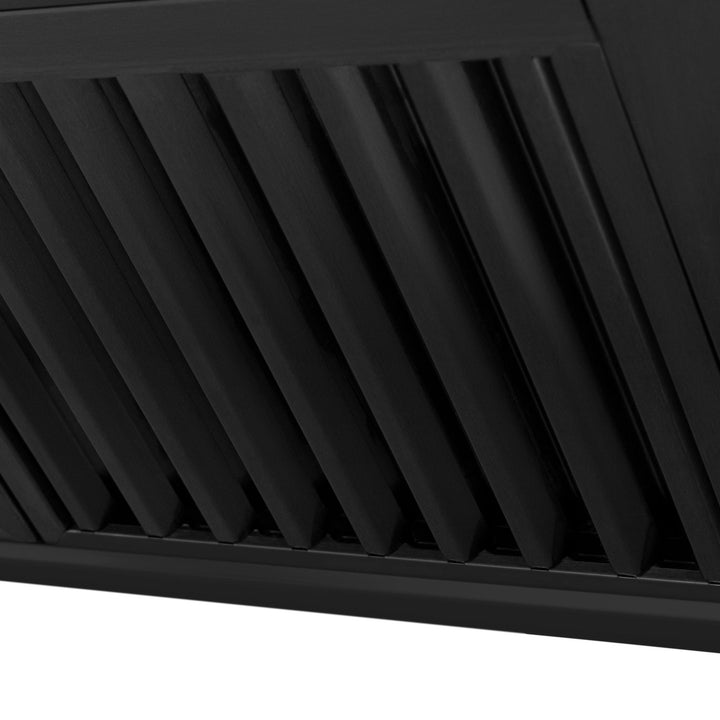 ZLINE KITCHEN AND BATH BS65530BS ZLINE Black Stainless Steel Range Hood with Black Stainless Steel Handle Size: 30 Inch