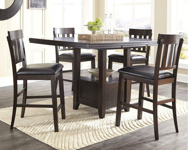 ASHLEY FURNITURE PKG002082 Counter Height Dining Table and 4 Barstools With Storage