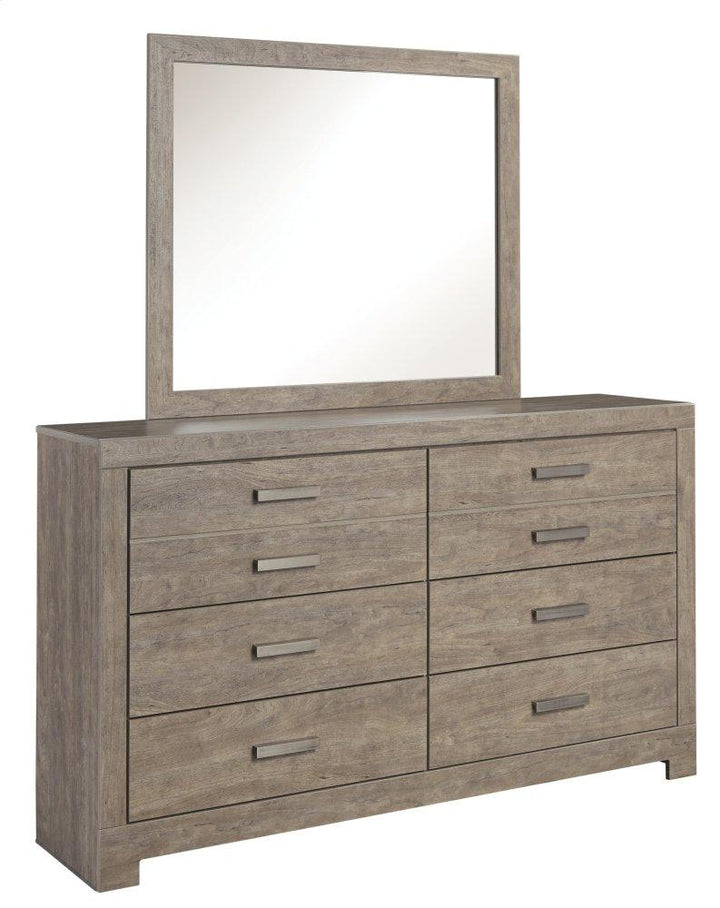 ASHLEY FURNITURE PKG002426 Full Panel Bed With Mirrored Dresser, Chest and 2 Nightstands