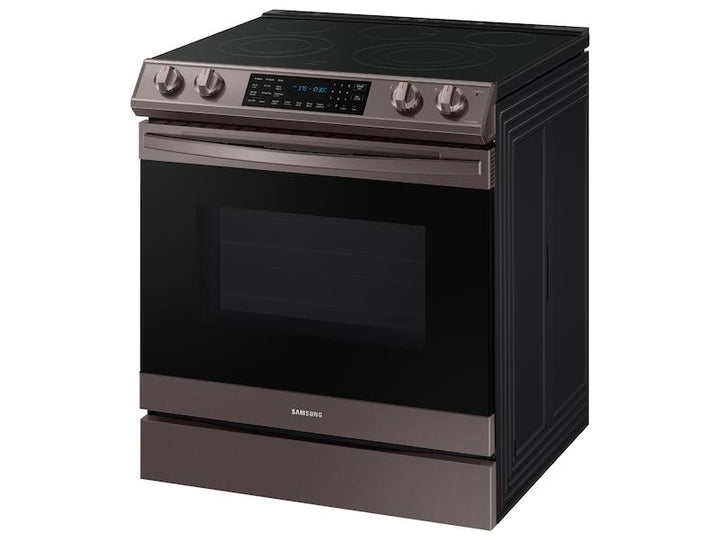 SAMSUNG NE63T8511ST 6.3 cu. ft. Smart Slide-in Electric Range with Air Fry in Tuscan Stainless Steel