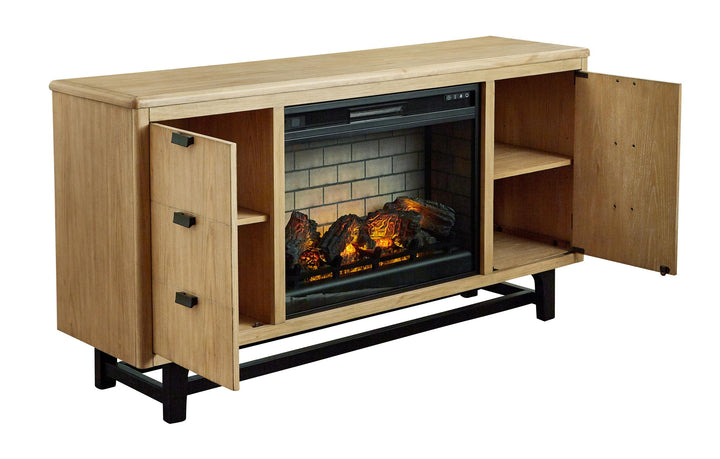 ASHLEY FURNITURE W761W1 Freslowe TV Stand With Electric Fireplace