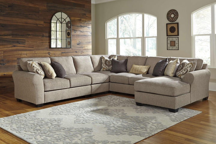 ASHLEY FURNITURE 39122S4 Pantomine 5-piece Sectional With Chaise