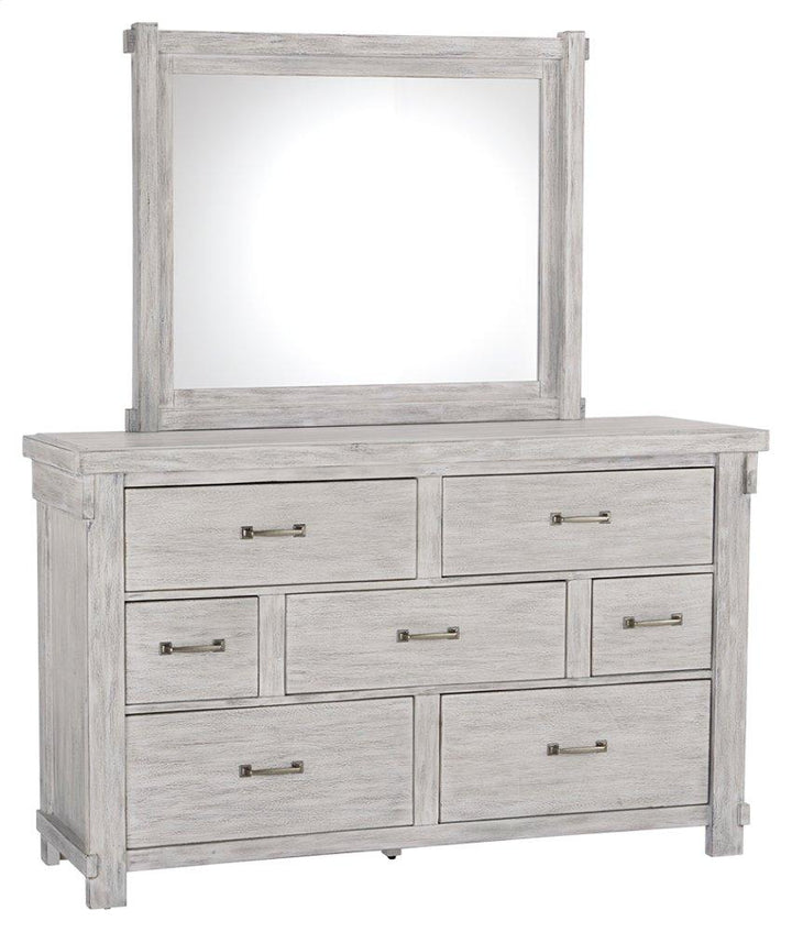 ASHLEY FURNITURE PKG006749 California King Panel Bed With Mirrored Dresser, Chest and 2 Nightstands