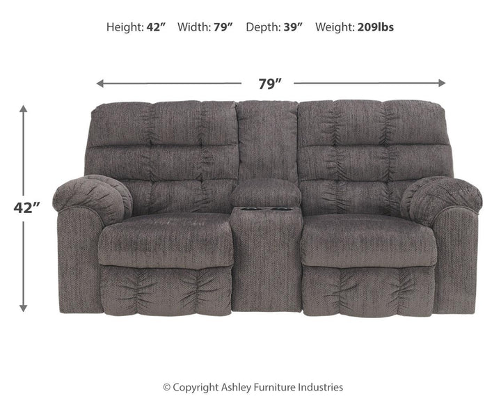 ASHLEY FURNITURE 5830094 Acieona Reclining Loveseat With Console