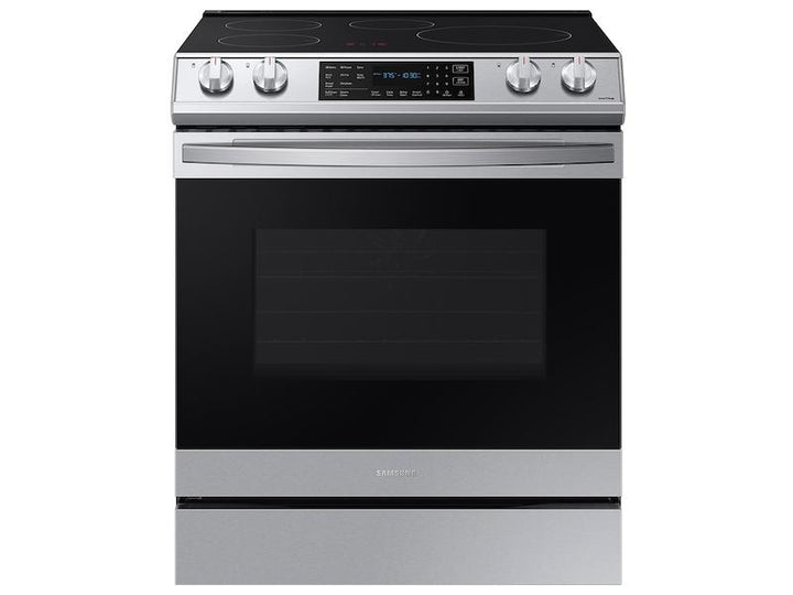 SAMSUNG NE63B8611SS 6.3 cu. ft. Smart Rapid Heat Induction Slide-in Range with Air Fry & Convection+ in Stainless Steel