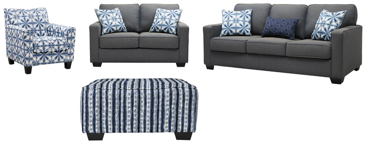 ASHLEY FURNITURE PKG000881 Sofa, Loveseat, Chair and Ottoman