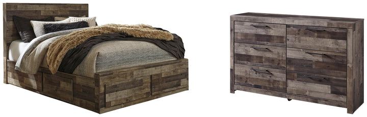 ASHLEY FURNITURE PKG003289 Queen Panel Bed With 4 Storage Drawers With Dresser