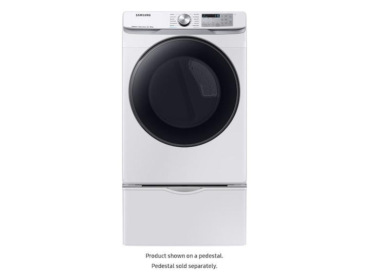 SAMSUNG DVG50R8500W 7.5 cu. ft. Smart Gas Dryer with Steam Sanitize+ in White