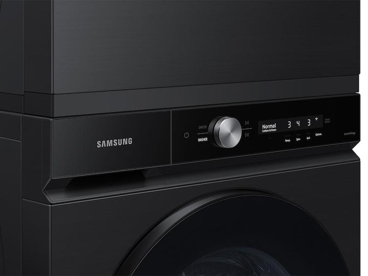 SAMSUNG DVE53BB8700VA3 Bespoke 7.6 cu. ft. Ultra Capacity Electric Dryer with Super Speed Dry and AI Smart Dial in Brushed Black