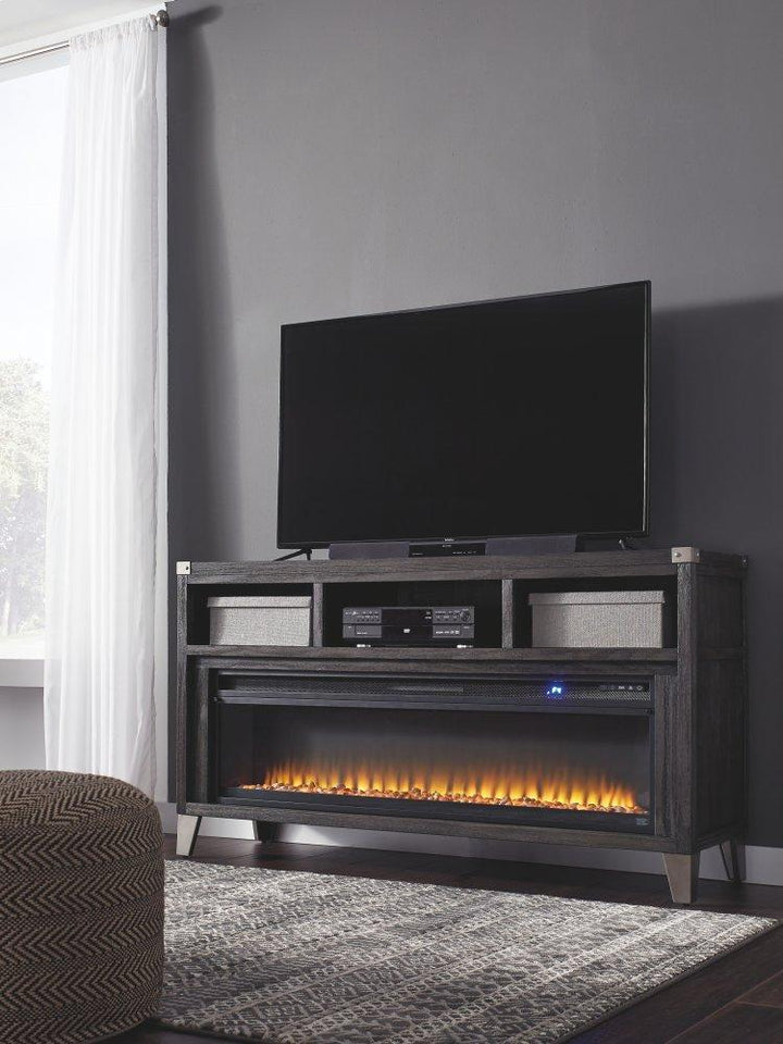 ASHLEY FURNITURE W901W1 Todoe 65" TV Stand With Electric Fireplace