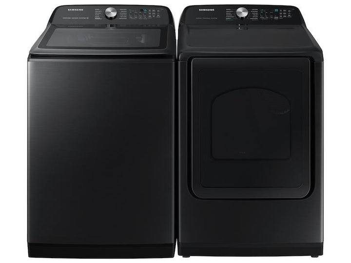 SAMSUNG WA51A5505AV 5.1 cu. ft. Smart Top Load Washer with ActiveWave TM Agitator and Super Speed Wash in Brushed Black