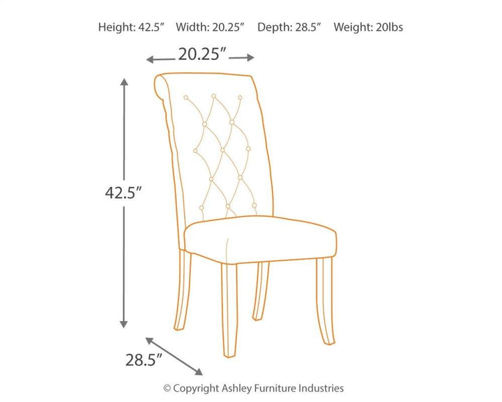 ASHLEY FURNITURE PKG000138 2-piece Dining Chair