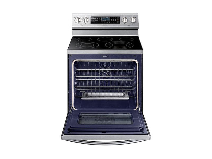 SAMSUNG NE59N6650SS 5.9 cu. ft. Freestanding Electric Range with True Convection & Steam Assist in Stainless Steel