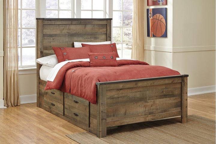 ASHLEY FURNITURE PKG005035 Full Panel Bed With 2 Storage Drawers With Dresser