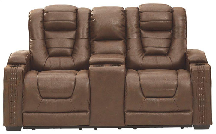 ASHLEY FURNITURE 2450518 Owners Box Power Reclining Loveseat With Console