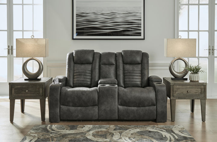 ASHLEY FURNITURE 3060618 Soundcheck Power Reclining Loveseat With Console