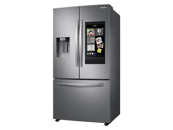 SAMSUNG RF27T5501SR 26.5 cu. ft. Large Capacity 3-Door French Door Refrigerator with Family Hub TM and External Water & Ice Dispenser in Stainless Steel