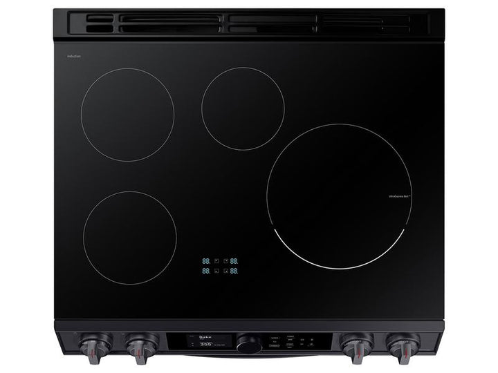 SAMSUNG NE63T8951SG 6.3 cu. ft. Smart Slide-in Induction Range with Flex Duo TM , Smart Dial & Air Fry in Black Stainless Steel