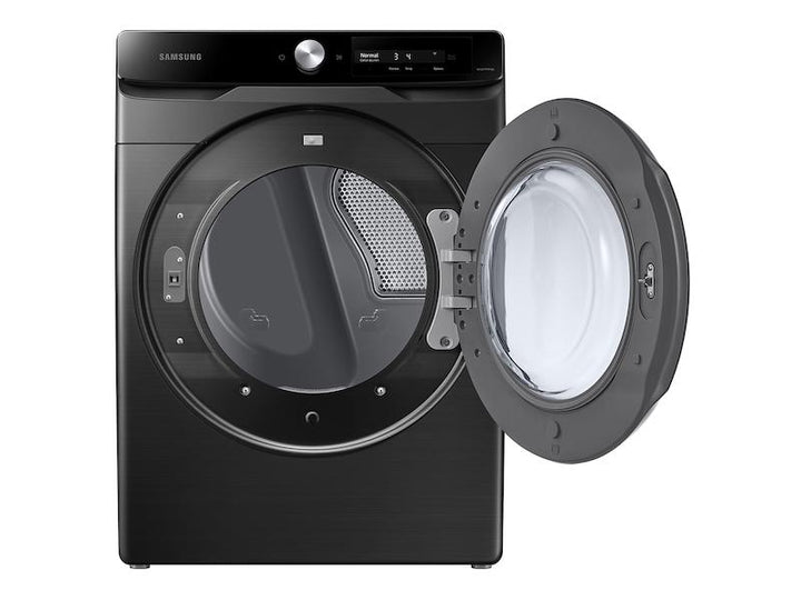 SAMSUNG DVE45A6400V 7.5 cu. ft. Smart Dial Electric Dryer with Super Speed Dry in Brushed Black