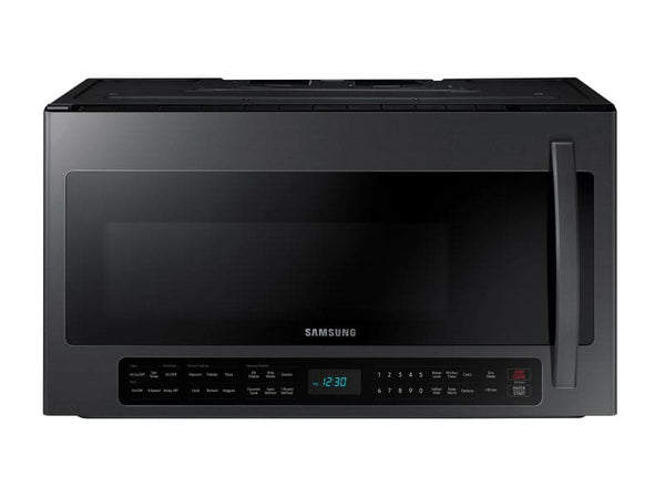 SAMSUNG ME21R7051SG 2.1 cu. ft. Over-the-Range Microwave with Sensor Cooking in Fingerprint Resistant Black Stainless Steel