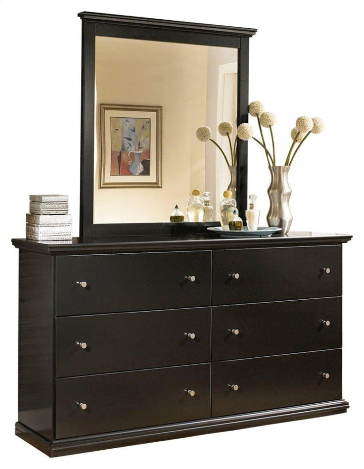 ASHLEY FURNITURE PKG007413 Queen/full Panel Headboard With Mirrored Dresser, Chest and Nightstand