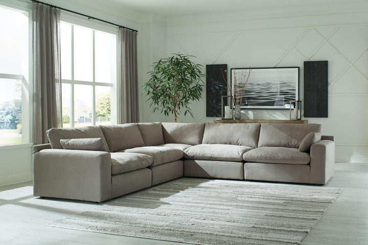 ASHLEY FURNITURE PKG013009 5-piece Sectional With Ottoman