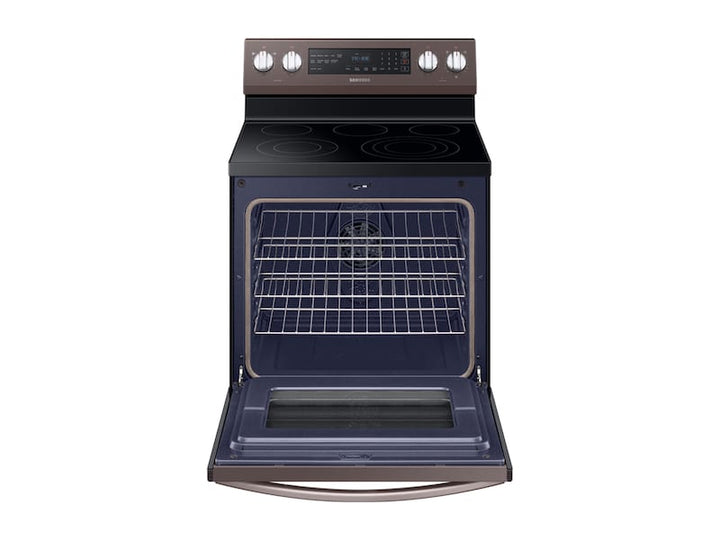 SAMSUNG NE59R6631ST 5.9 cu. ft. Freestanding Electric Range with True Convection in Tuscan Stainless Steel