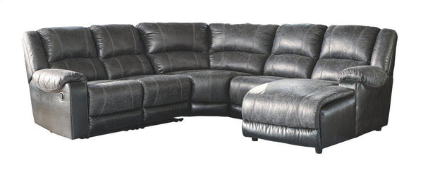 ASHLEY FURNITURE 50301S3 Nantahala 5-piece Reclining Sectional With Chaise