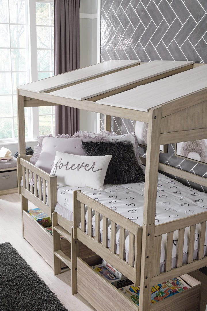 ASHLEY FURNITURE B081B5 Wrenalyn Twin Loft Bed With Under Bed Bin Storage