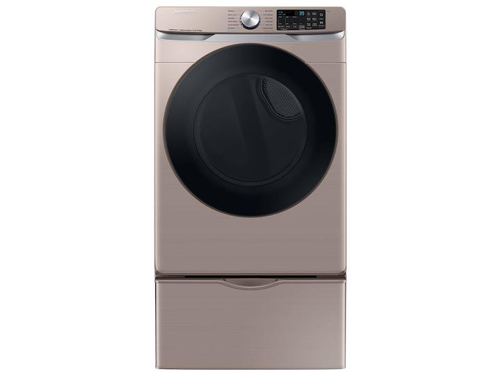 SAMSUNG DVE45B6300C 7.5 cu. ft. Smart Electric Dryer with Steam Sanitize+ in Champagne