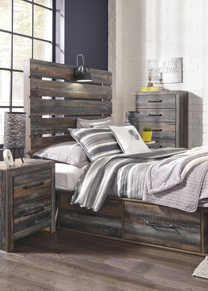 ASHLEY FURNITURE B211B9 Drystan Full Panel Bed With 2 Storage Drawers