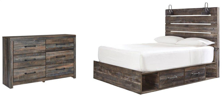 ASHLEY FURNITURE PKG003186 Queen Panel Bed With 4 Storage Drawers With Dresser