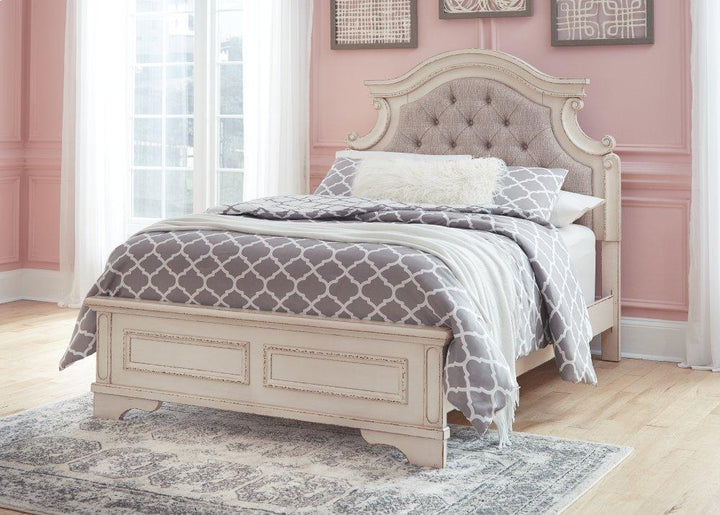 ASHLEY FURNITURE PKG006727 Full Panel Bed With Mirrored Dresser and 2 Nightstands