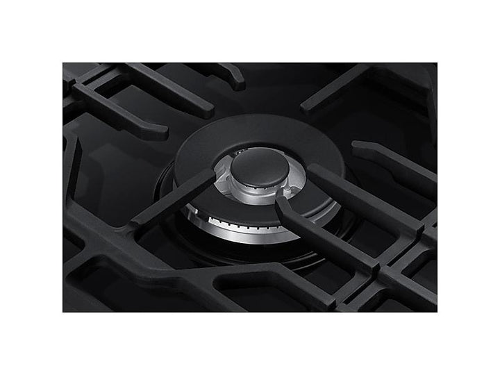 SAMSUNG NA36N6555TG 36" Smart Gas Cooktop with Illuminated Knobs in Black Stainless Steel