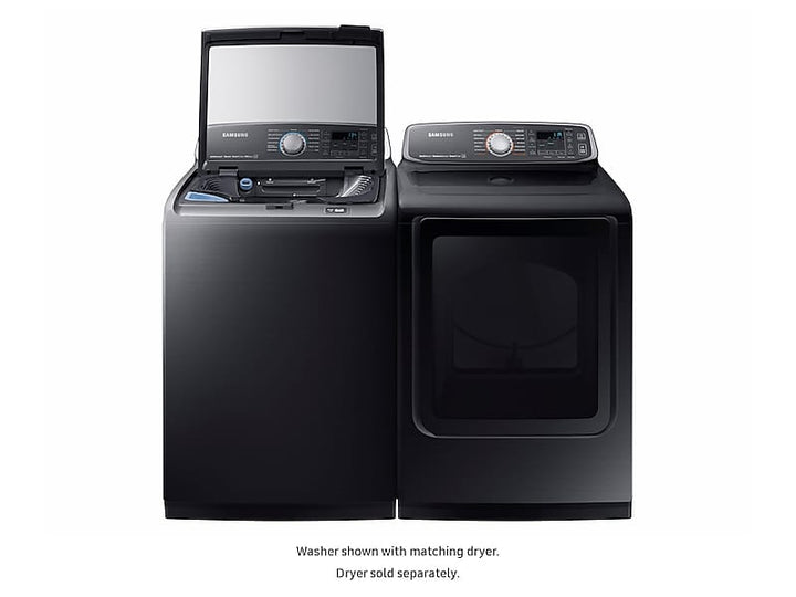 SAMSUNG WA52M7750AV 5.2 cu. ft. activewash TM Top Load Washer in Black Stainless Steel